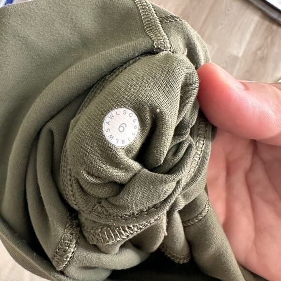 Lululemon Wunder Under Pant Tech Mesh 28" size 6 legging skinny sage green - Picture 7 of 9